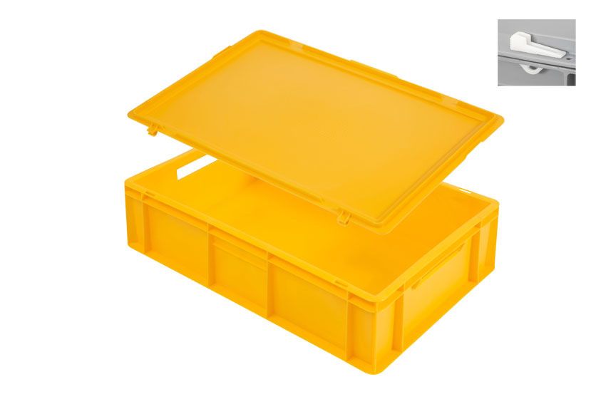 Qubb Koffer voor hardcups - 600x400x170mm - Geel