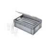 Qubb Koffer voor hardcups - 600x400x220mm - Grijs