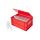 Qubb Koffer voor hardcups - 600x400x320mm - Rood