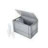 Qubb Koffer voor hardcups - 600x400x400mm - Grijs