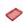 Qubb EN stapel-broodkrat 17L - 600x400x90mm - geperforeerd - Rood