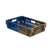 Qubb Nestbare draaistapelbak 25L - 600x400x147mm - geperforeerd - bicolor