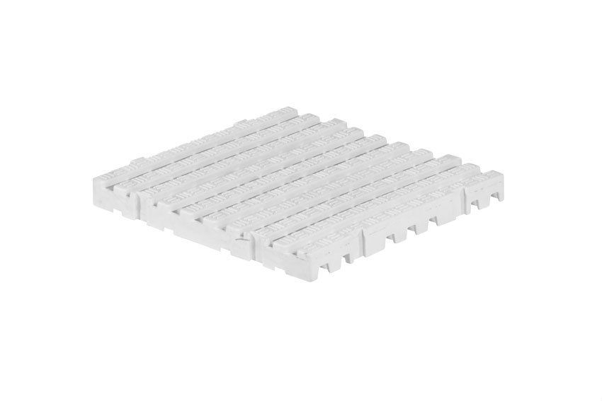 Qubb Anti-slip vloertegel hard - 500x500x50mm - Wit
