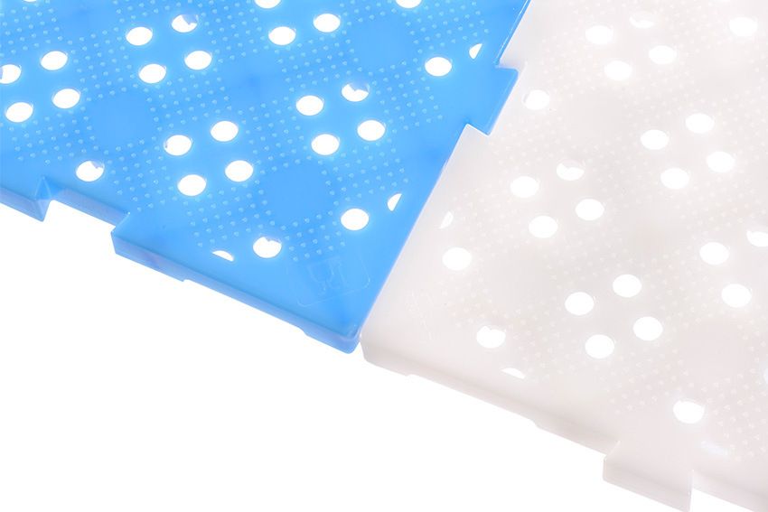 Qubb Anti-slip vloertegel hard - 500x500x22mm - Wit