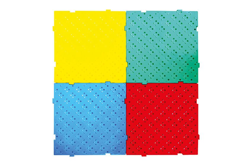 Qubb Anti-slip vloertegel hard - 500x500x22mm - Blauw