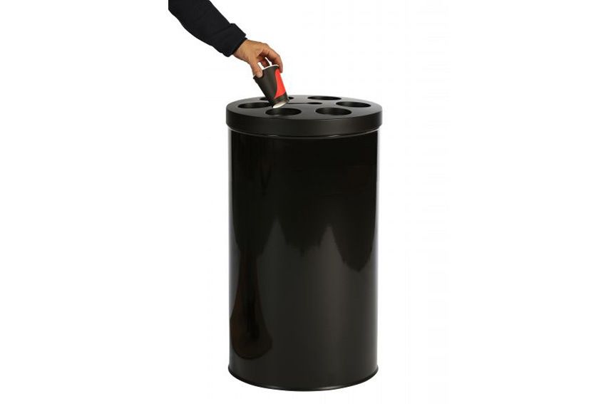 Probbax Beker afvalton 40L metaal - + lepel opvangbak