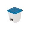 Probbax Rechthoekige pedaalafvalbak 30L - 430x390x410mm - Deksel blauw