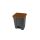 Probbax pedaalafvalbak 70L - grijze body - 670x410x490mm - Bruin