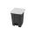 Probbax pedaalafvalbak 45L - recycled body - 410x398x600mm - Wit