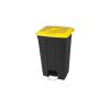 Probbax pedaalafvalbak 90L - recycled body - 500x412x820mm - Geel