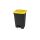 Probbax pedaalafvalbak 90L - recycled body - 500x412x820mm - Geel