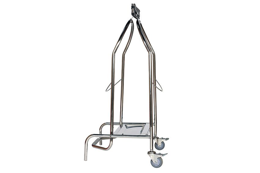 Probbax RVS zakhouder met pedaal en rubber klem - aisi304