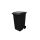 Qubb Afvalcontainer op 2 wielen - 240L - Zwart