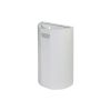Probbax Halfronde muurafvalbak - 40L - 350x190x495mm - Wit