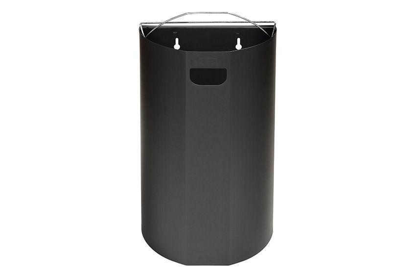 Probbax Halfronde muurafvalbak - 40L - 350x190x495mm - Anthraciet