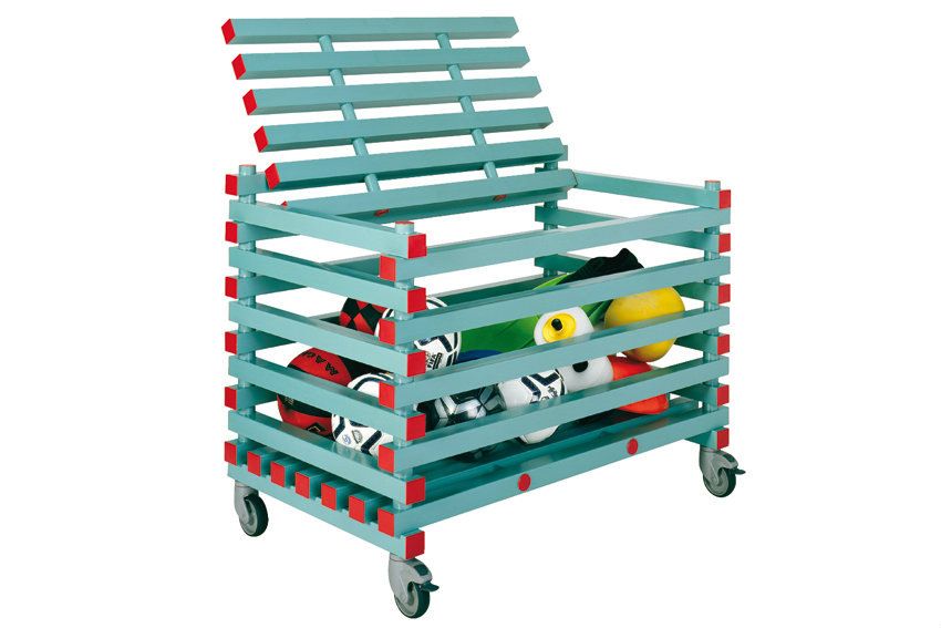 REA Kunststof stockagewagen - 1200x700x930mm - 90mm opening - Groen