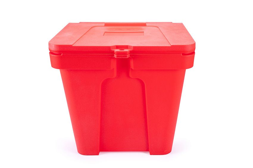 Qubb Strooizoutbak 110L - 650x550x625mm - Rood