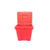 Qubb Strooizoutbak 110L - 650x550x625mm - Rood