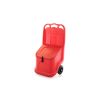 Qubb Mobiele stockageunit 75L - 590x435x1070mm - Rood