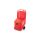 Qubb Mobiele stockageunit 75L - 590x435x1070mm - Rood
