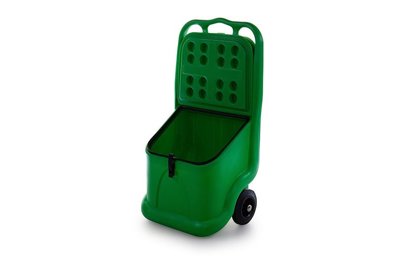 Qubb Mobiele stockageunit 75L - 590x435x1070mm - Groen