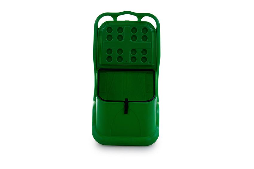 Qubb Mobiele stockageunit 75L - 590x435x1070mm - Groen