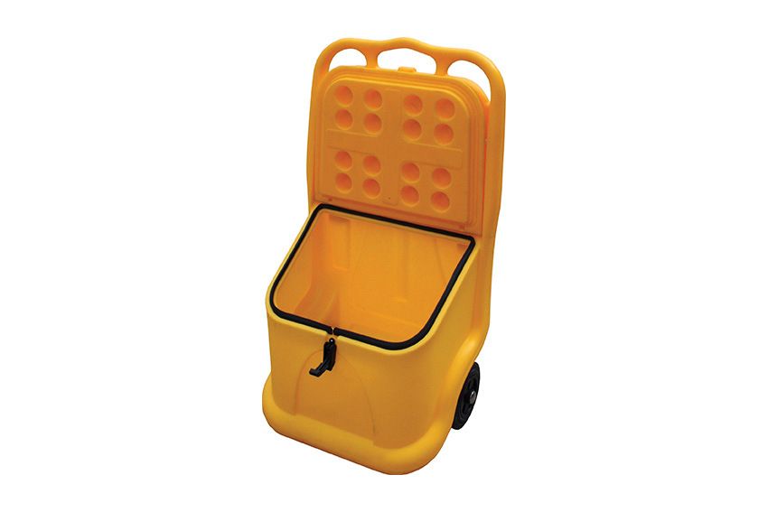 Qubb Mobiele stockageunit 75L - 590x435x1070mm - Geel
