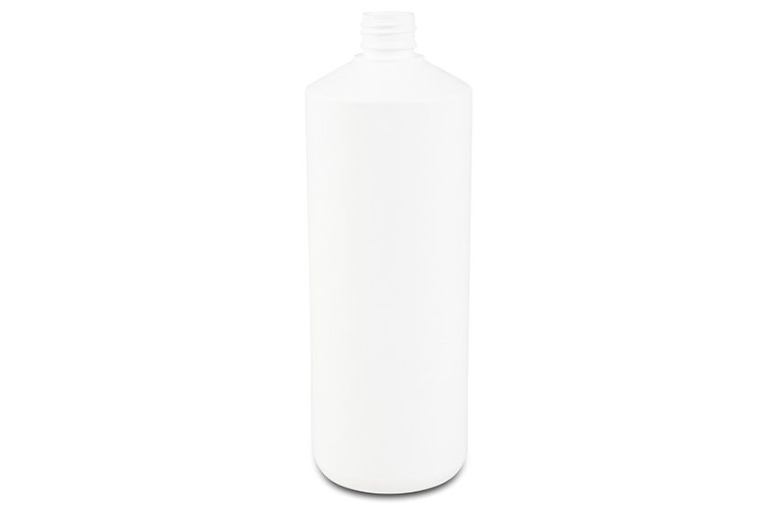 Qubb Standaard cilindrische fles - 1L - exclusief dop - Wit