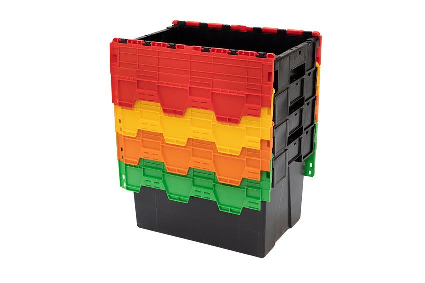 Loadhog Distributiebak Ergo 63L &ndash; 600x400x367mm - Regeneraat - Rood