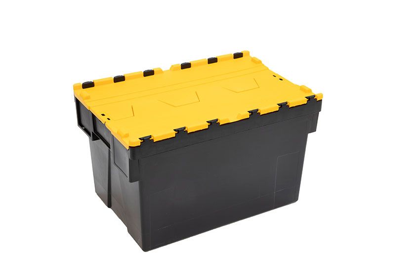 Loadhog Distributiebak Ergo 63L &ndash; 600x400x367mm - Regeneraat - Geel