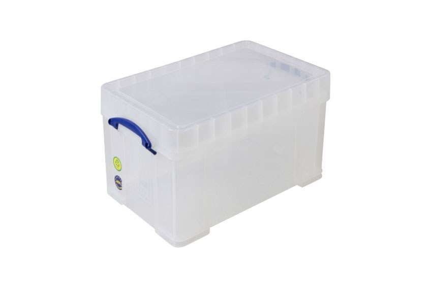 Really Useful Box transparante box incl deksel 48l xl 600x400x350mm
