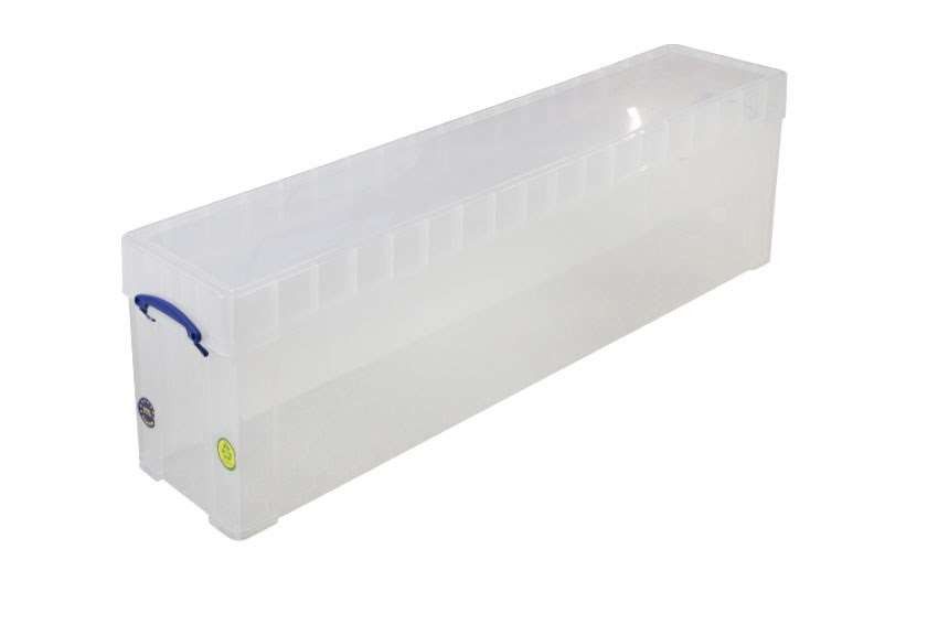 Really Useful Box transparante box incl deksel 77L - 1201x270x355mm