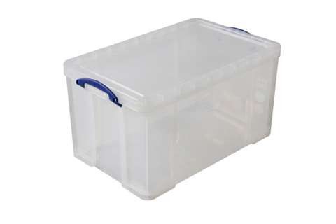 Really Useful Box transparante box incl deksel 84L - 710x440x380mm