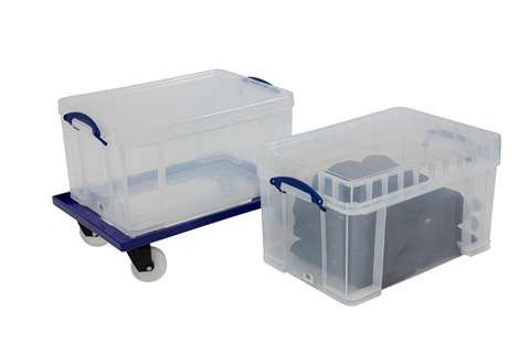 Really Useful Box transparante box incl deksel 48L - 600x400x315mm