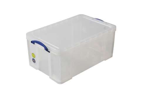 Really Useful Box transparante box incl deksel 64L - 710x440x310mm