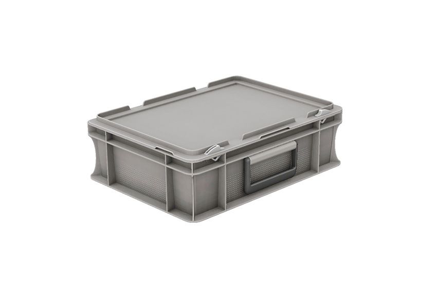 Qubb Euronorm koffer met deksel en koffergreep 5L - 300x200x133mm