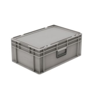 Qubb Euronorm koffer met deksel en koffergreep 60L - 600x400x334mm