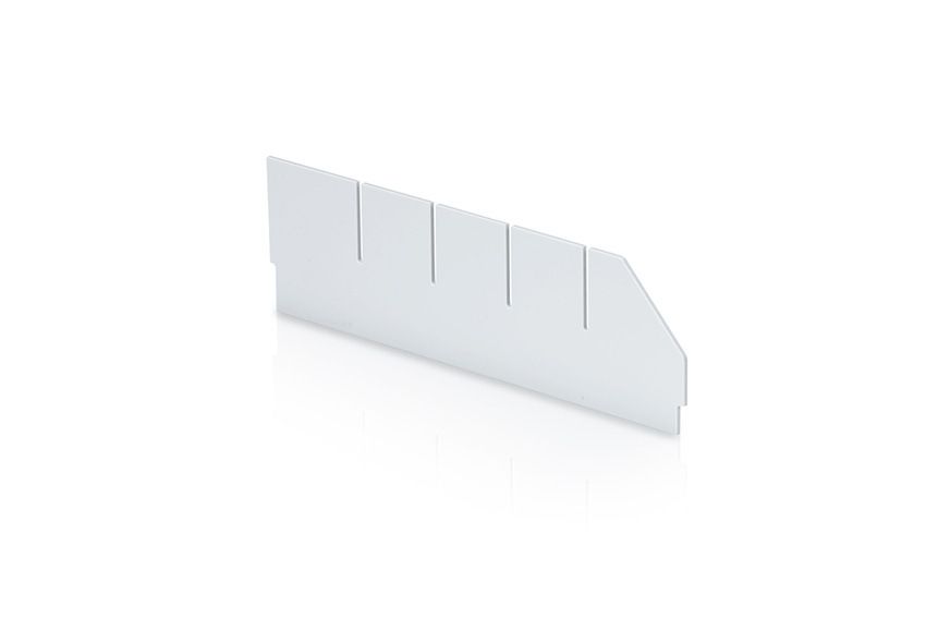 Qubb Langsverdeler uitsparingen legbordstellingbak Blue Box - 300x90mm