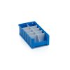 Qubb Langsverdeler uitsparingen legbordstellingbak Blue Box - 300x90mm