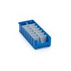 Qubb Langsverdeler met uitsparingen legbordstellingbak Blue Box - 400x90mm