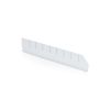 Qubb Langsverdeler met uitsparingen legbordstellingbak Blue Box - 500x90mm