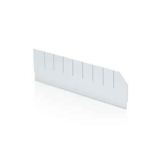 Qubb Langsverdeler met uitsparingen legbordstellingbak Blue Box - 500x140mm
