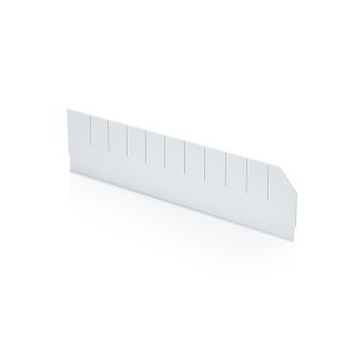 Qubb Langsverdeler met uitsparingen legbordstellingbak Blue Box - 600x140mm