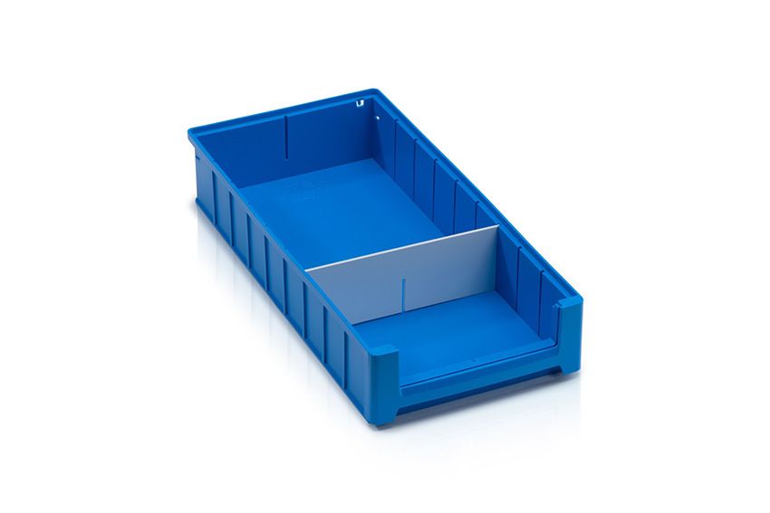 Qubb Dwarsverdeler met uitsparingen legbordstellingbak Blue Box - 234x90mm