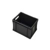 Qubb EN Stapelbak Budget Recycled 25L Zwart - 400x300x270mm - gesloten