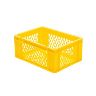 Rainbow EN Stapelbak Rainbow 15L - 400x300x175mm - geperforeerd - Geel