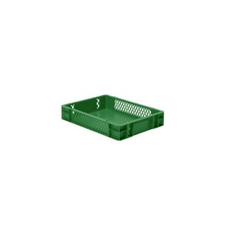 Rainbow EN Stapelbak Rainbow 7L - 400x300x75mm - geperforeerde - Groen