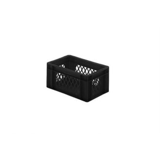 Rainbow EN Stapelbak Rainbow 5,5L - 300x200x145mm - geperforeerd - Zwart