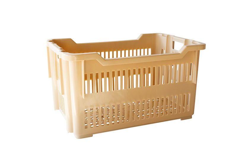 Qubb Nestbare draaistapelbak 43L - 565x380x320mm - geperforeerd