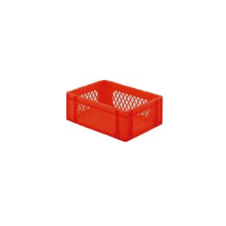 Rainbow EN Stapelbak Rainbow 13L - 400x300x145mm - geperforeerd - Rood
